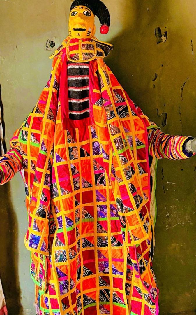 Colorful traditional ceremonial clothing